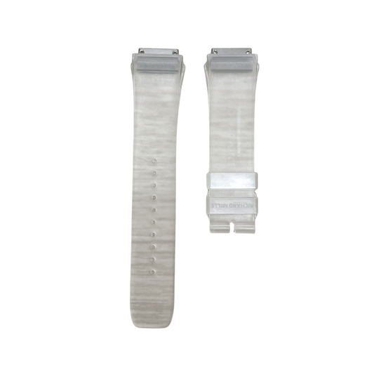 Clear Rubber Strap with Steel Tone End Links