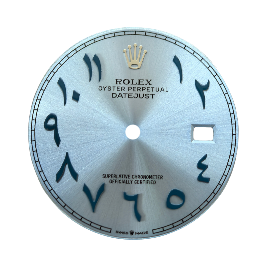 Custom Rolex Datejust 126334 126300 White MOP Dial with Arabic Numerals 41mm - Cal 3235