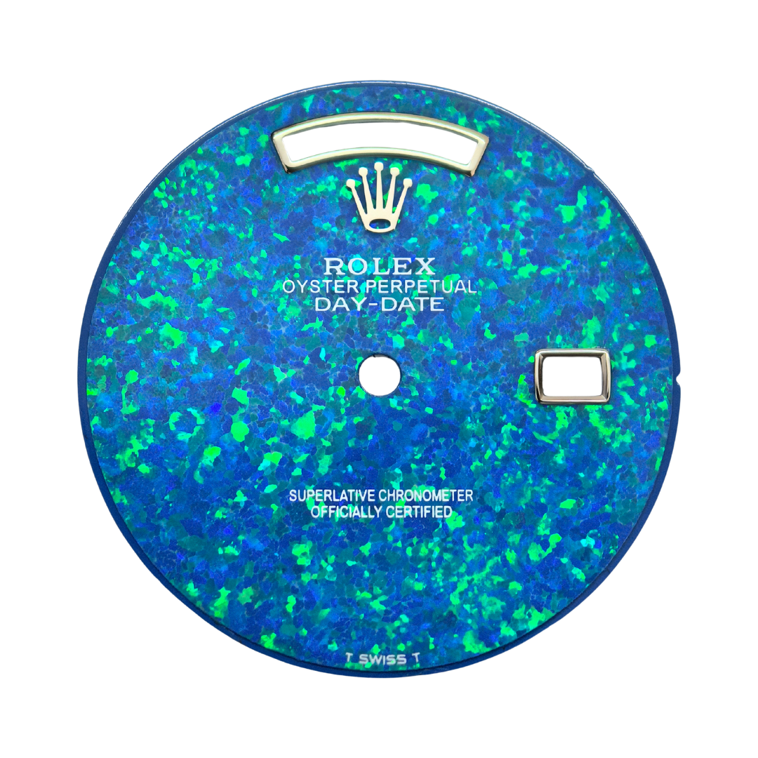 Custom Rolex Day-Date 118238 Blue Green Opal Dial 36mm - Cal 3155