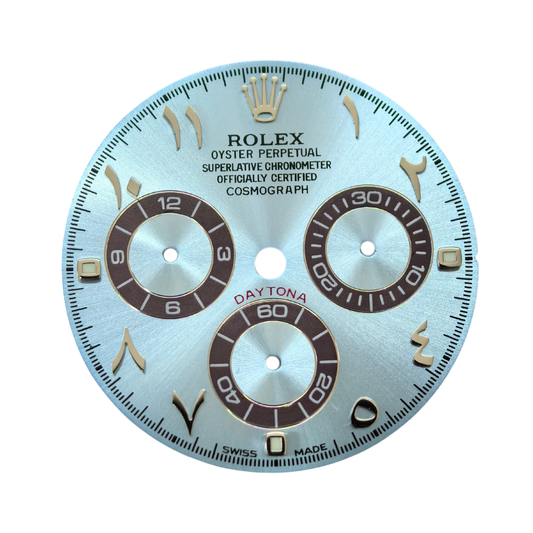Custom Rolex Daytona 116506 Platinum Ice Blue Sunburst Dial with Arabic Numerals