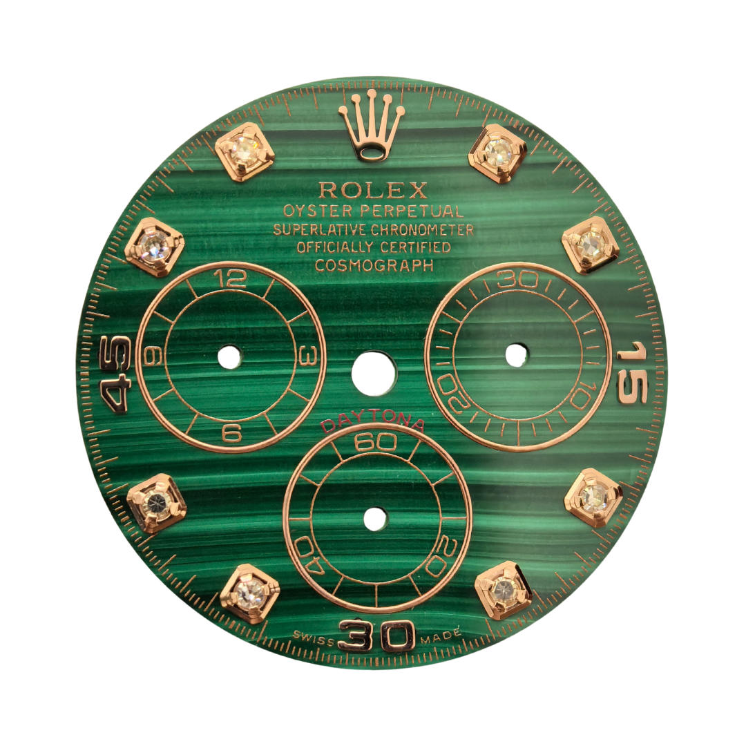 Custom Rolex Daytona 116508 JM Green Dial Diamond Numerals 40mm - Cal 4130