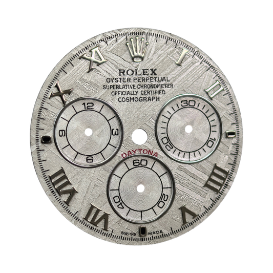 Custom Rolex Daytona 116519 Silver Meteorite Dial 40mm - Cal 4130